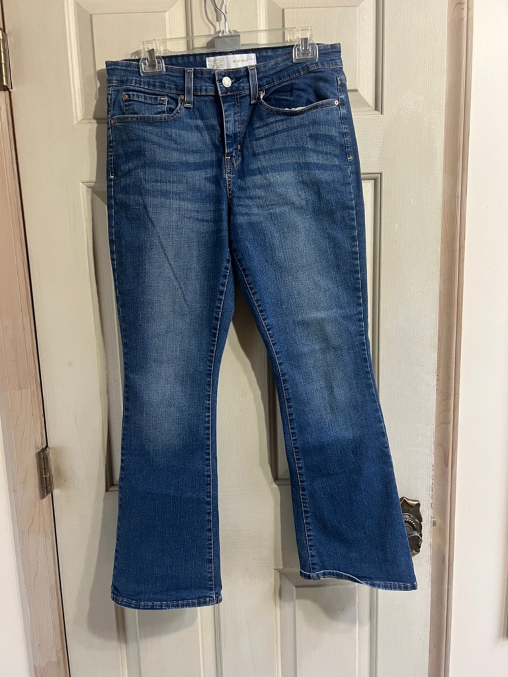Signature by Levi Strauss Dark Mid Rise Bootcut Jeans